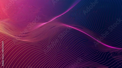 abstract lines background gradient in cyberpank style