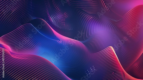 abstract lines background gradient in cyberpank style