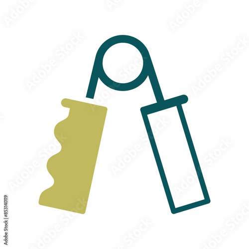 Hand grip vector icon. Fitness and gym symbol