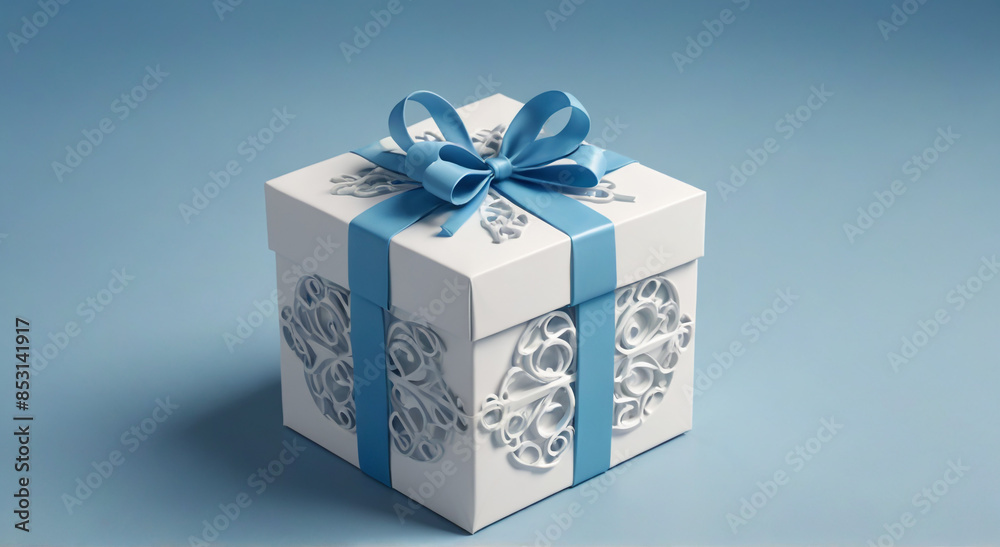 Obraz premium gift box with ribbon