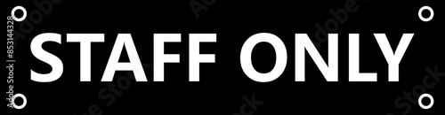 Staff only