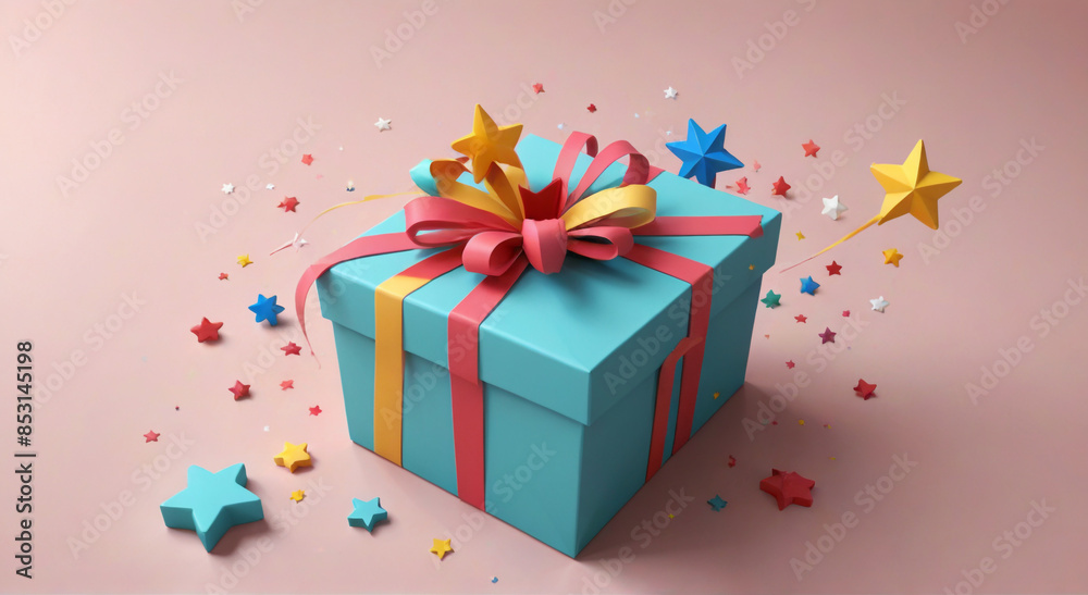 gift box with ribbon