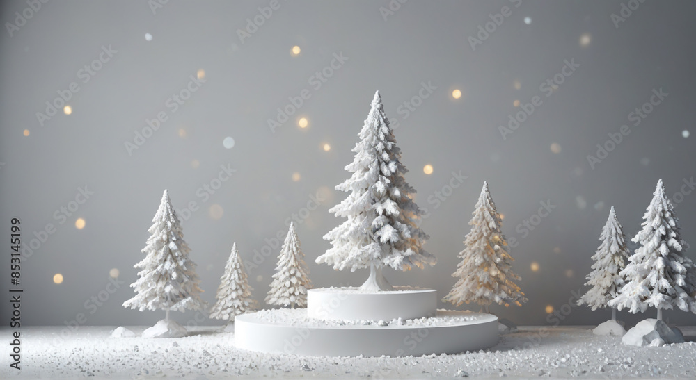 christmas tree with snow christmas tree with snow