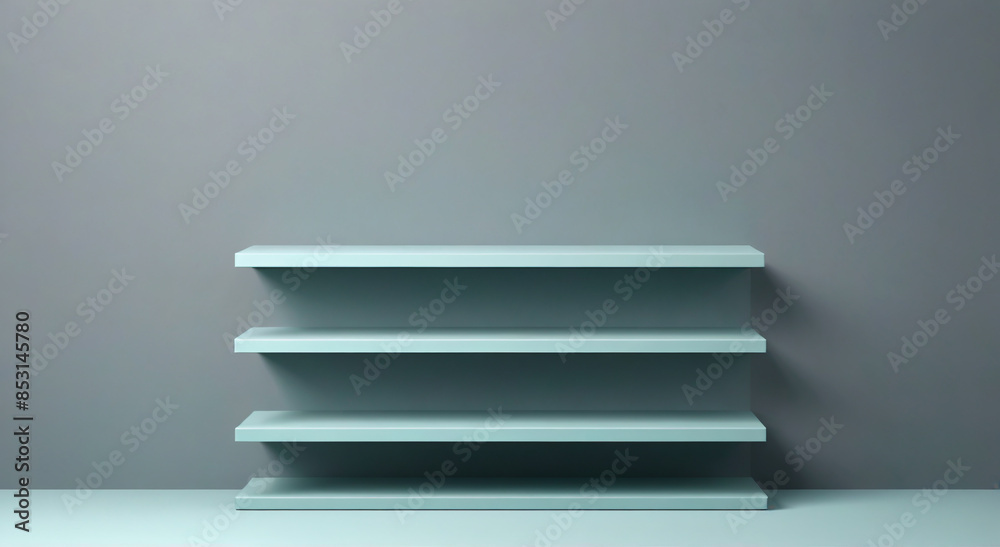 Obraz premium empty shelves on the wall