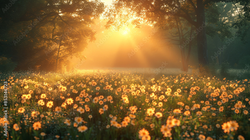 Perfect summer morning. The air is clean and weightless Perfect summer morning. The air is clean and weightless