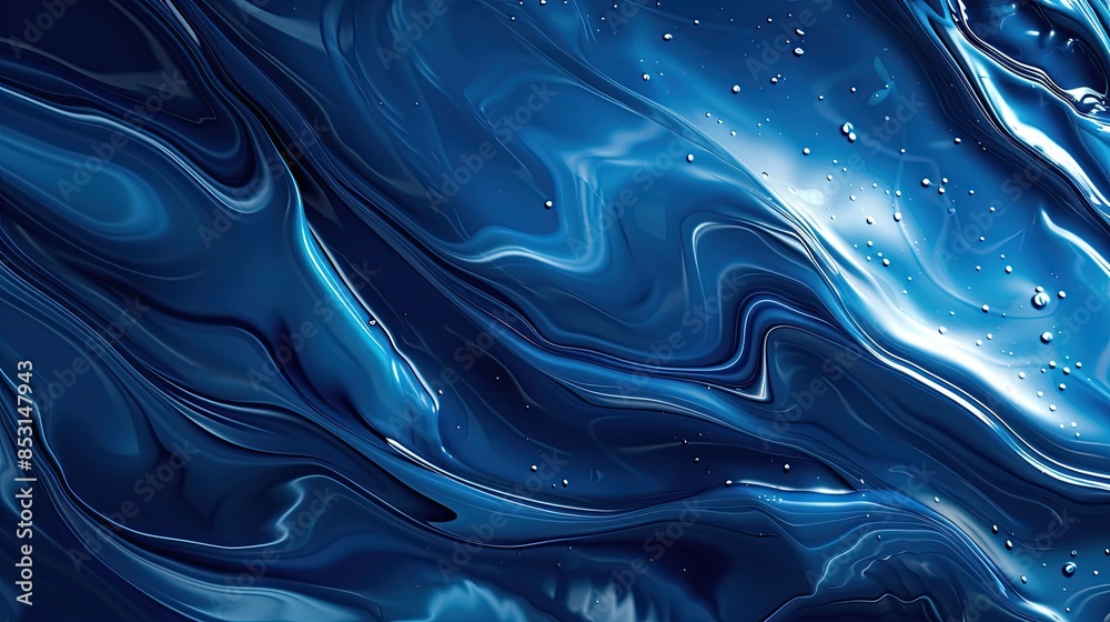 Fototapeta premium liquid grunge texture blue paint abstract background.