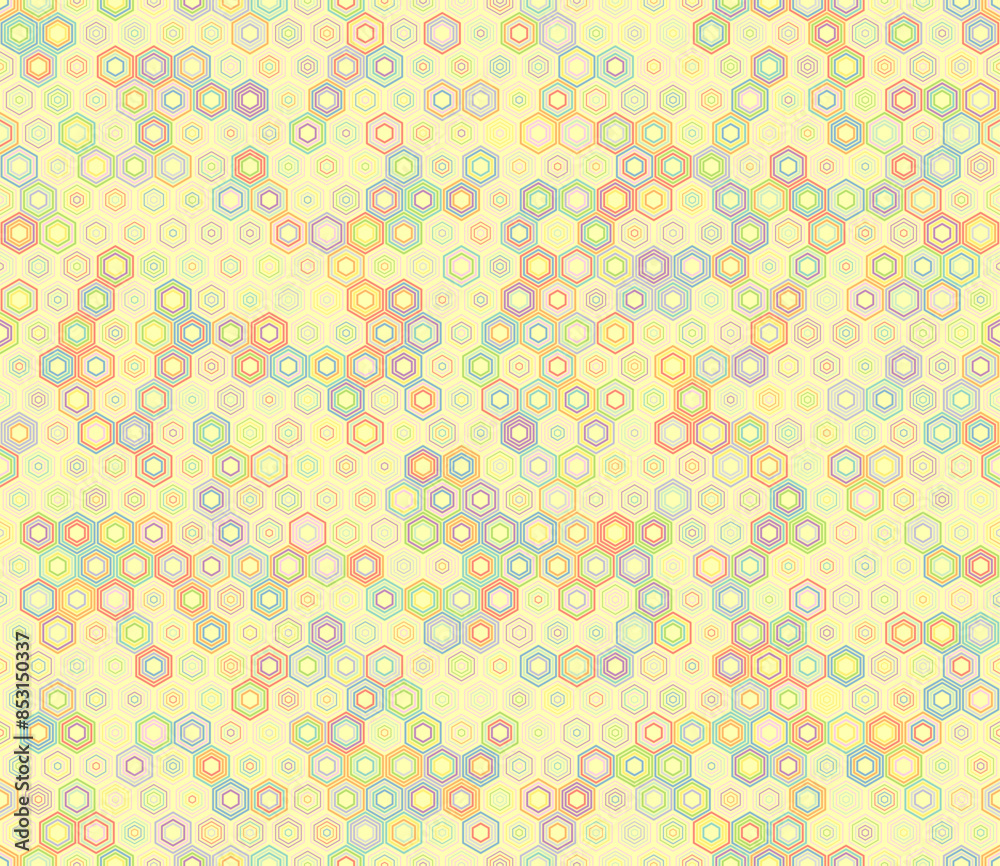 Honeycomb Background. Geometric shapes of varied style and color. Hexagon shapes. Tileable pattern. Seamless background. Modern vector illustration. Honeycomb Background. Geometric shapes of varied style and color. Hexagon shapes. Tileable pattern. Seamless background. Modern vector illustration.