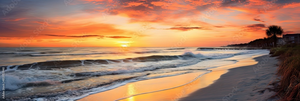 Fototapeta premium Sunset on a Florida beach 