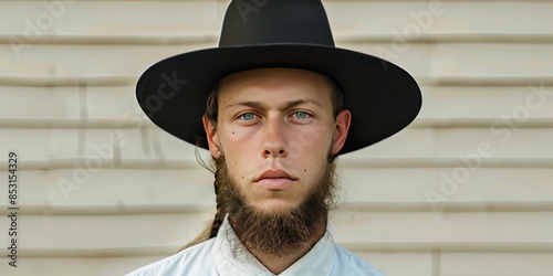 contemporary modern Amish man