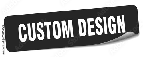 custom design sticker. custom design label