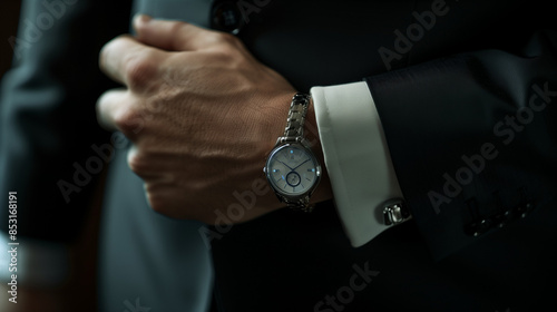professional person with watch