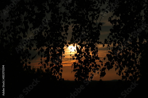 Phenomenal sunset view. Natural phenomena in photos. The variety of colors and unique shapes found in the atmosphere.