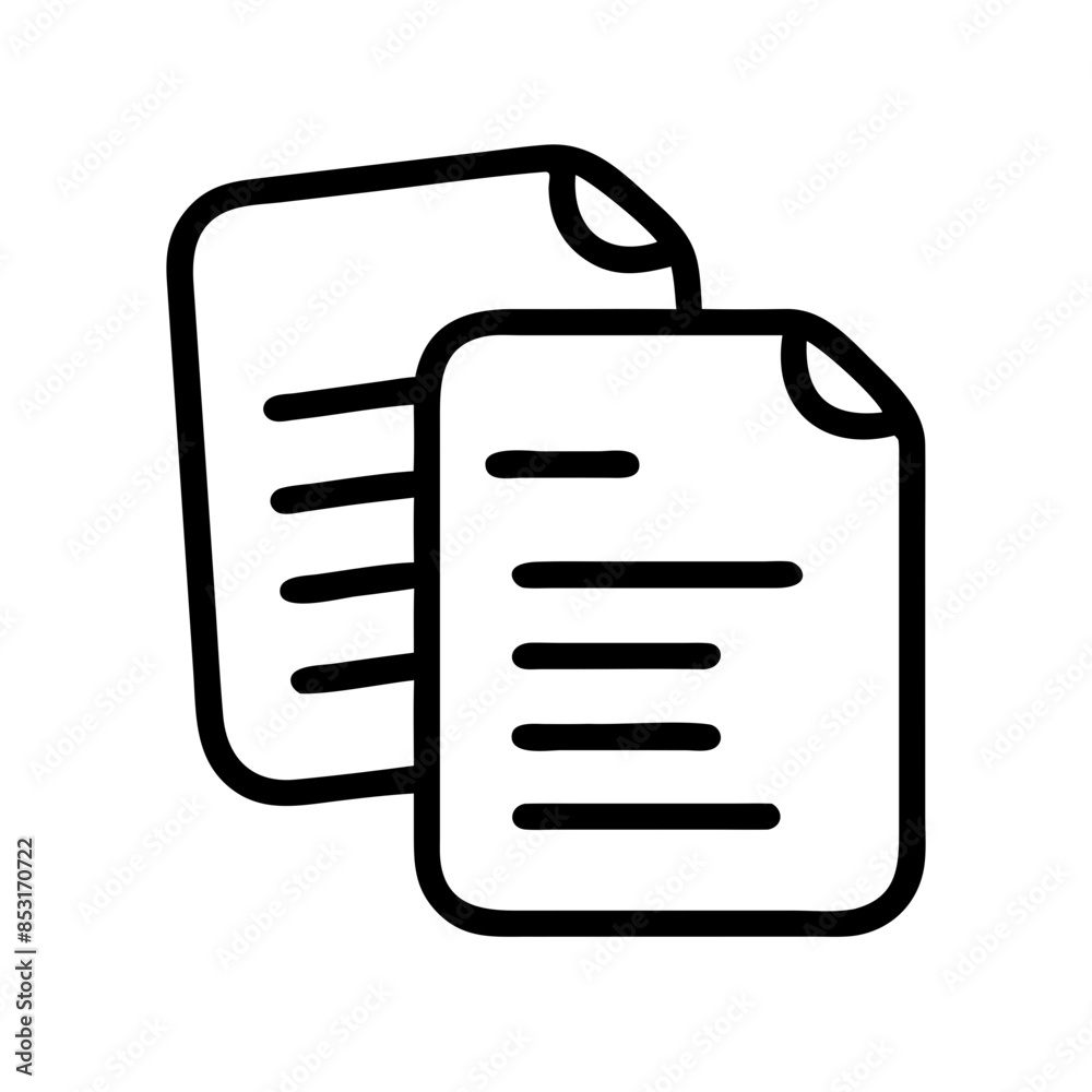 Icons for business applications and websites - Document Icons for business applications and websites - Document