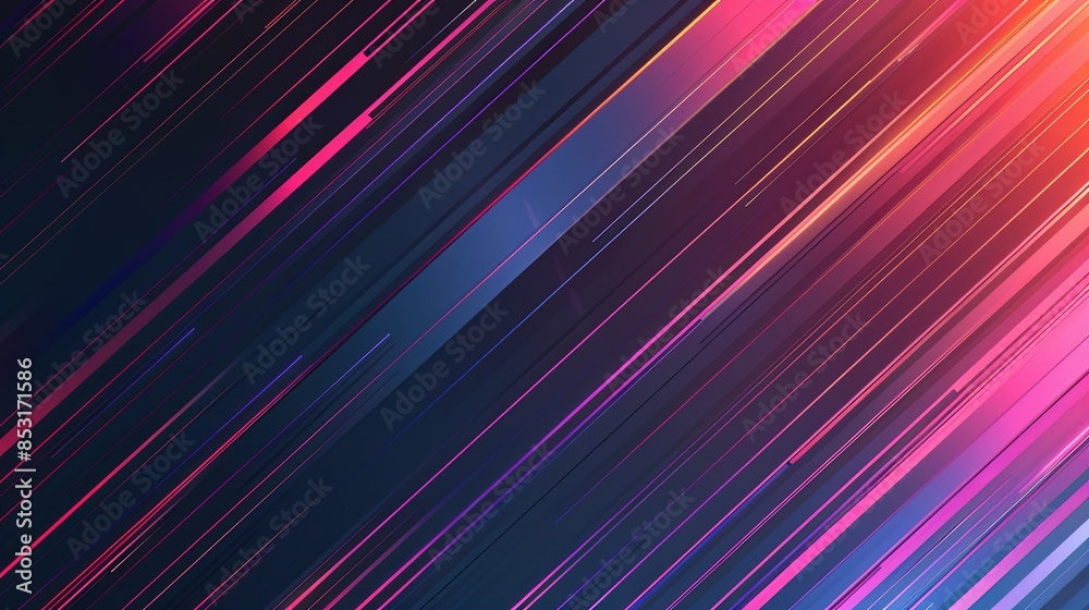 abstract lines background gradient in cyberpank style