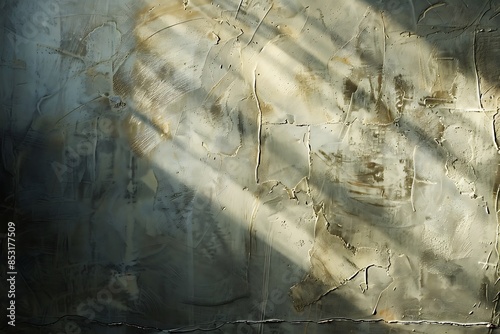 A backdrop that speaks to the soul, where light and shadow play in harmony on a plaster canvas photo