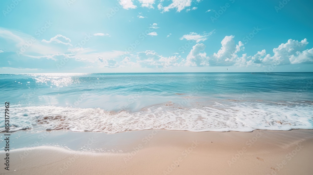 Photographing a calm sea background on the sandy beach Photographing a calm sea background on the sandy beach