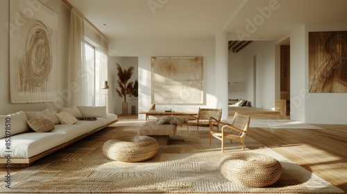 A Fully Furnished Living Room