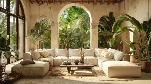 Spacious Living Room With Large Window