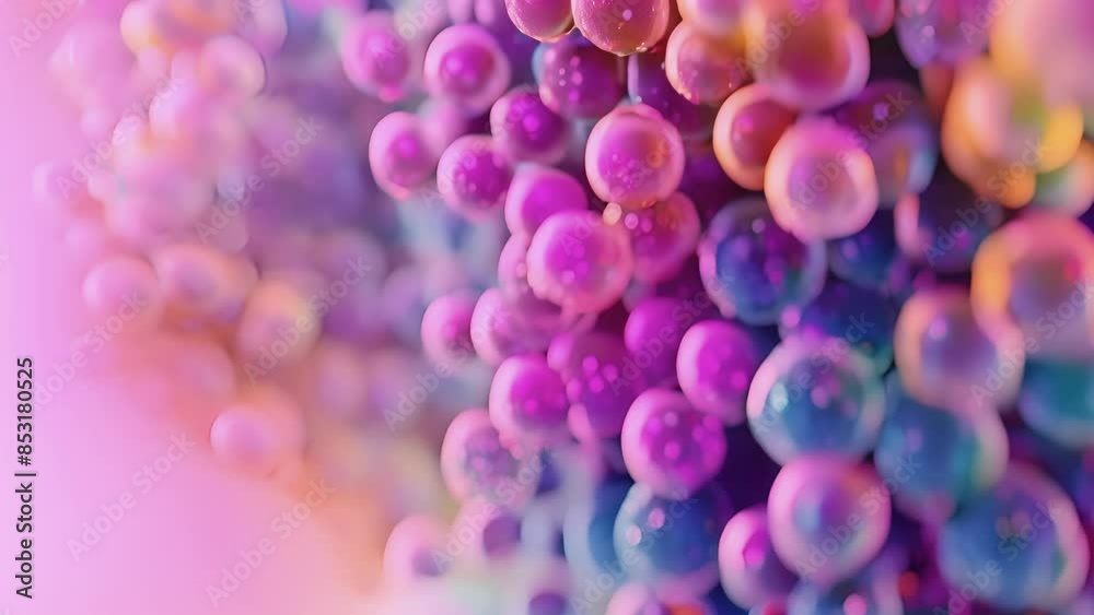 The layers of vibrant colors in this animation represent the different types of cytokines being released each with a specific function in the immune response. The layers of vibrant colors in this animation represent the different types of cytokines being released each with a specific function in the immune response.