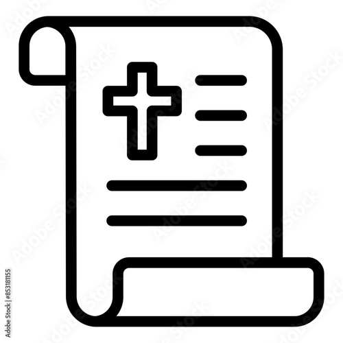 Sermon christian document speech icon