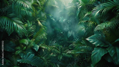 Dense Green Forest Foliage