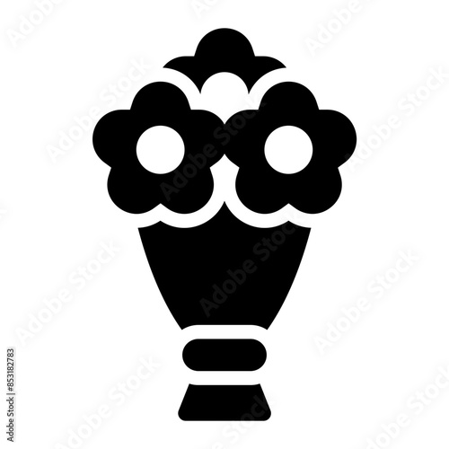 Flower bouquet icon