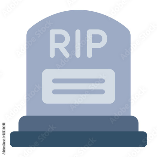 Cemetery tombstone icon