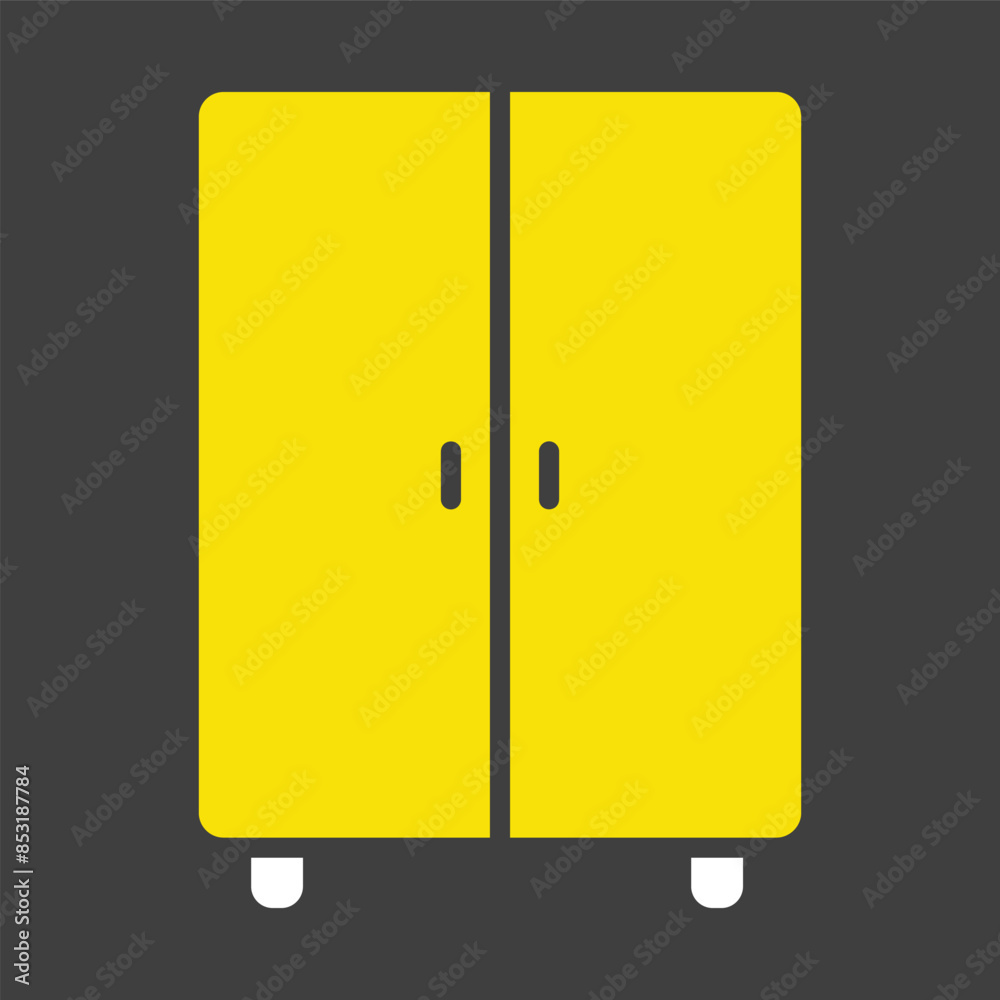 Cupboard vector icon. Furniture sign Cupboard vector icon. Furniture sign