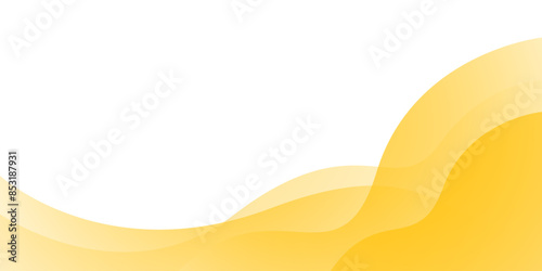 Yellow liquid modern background with white space for text and message. template design	