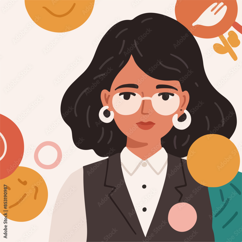 Person with Glasses - Modern Business Poster for Social Media and Web Person with Glasses - Modern Business Poster for Social Media and Web