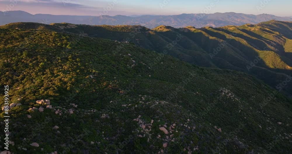 Aerial Drone Cinematic Mountain Views Santa Barbara California Aerial Drone Cinematic Mountain Views Santa Barbara California