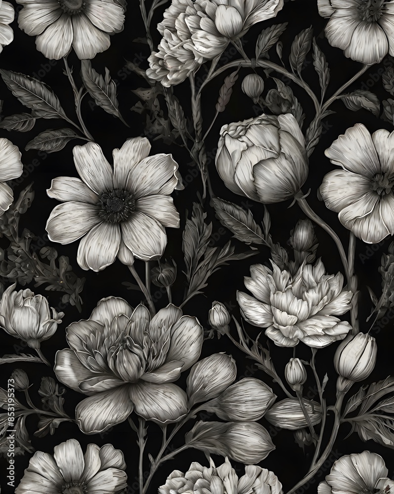 black and white flowers black and white flowers