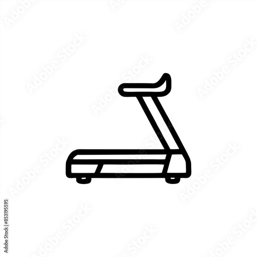 Simple treadmill Vector with Minimalist and modern design
