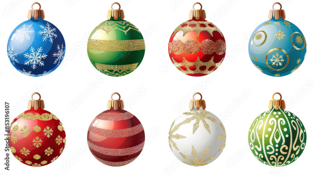 Festive Christmas Ornament Set Festive Christmas Ornament Set