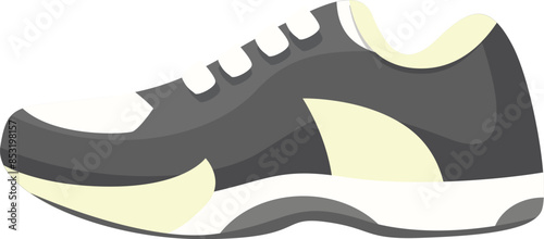 Sport shoe with shoelaces for running in the gym or outdoors