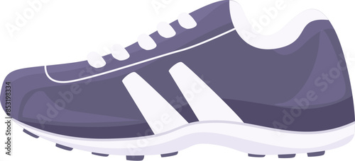 Modern purple sneaker designed for running and training activities
