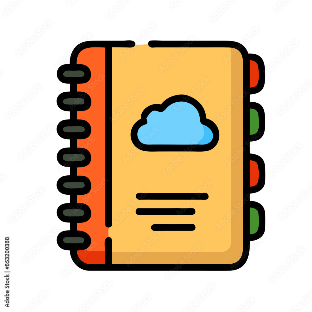 Icons for business applications and websites - Notebook Icons for business applications and websites - Notebook