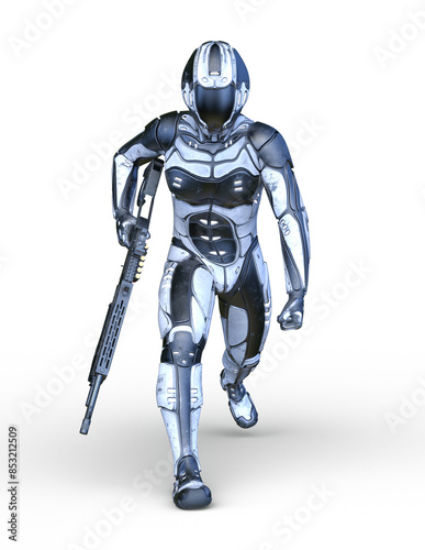 サイバー戦士　3DCGレンダリング