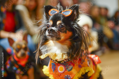 Fashion Show for Dogs on Runway photo