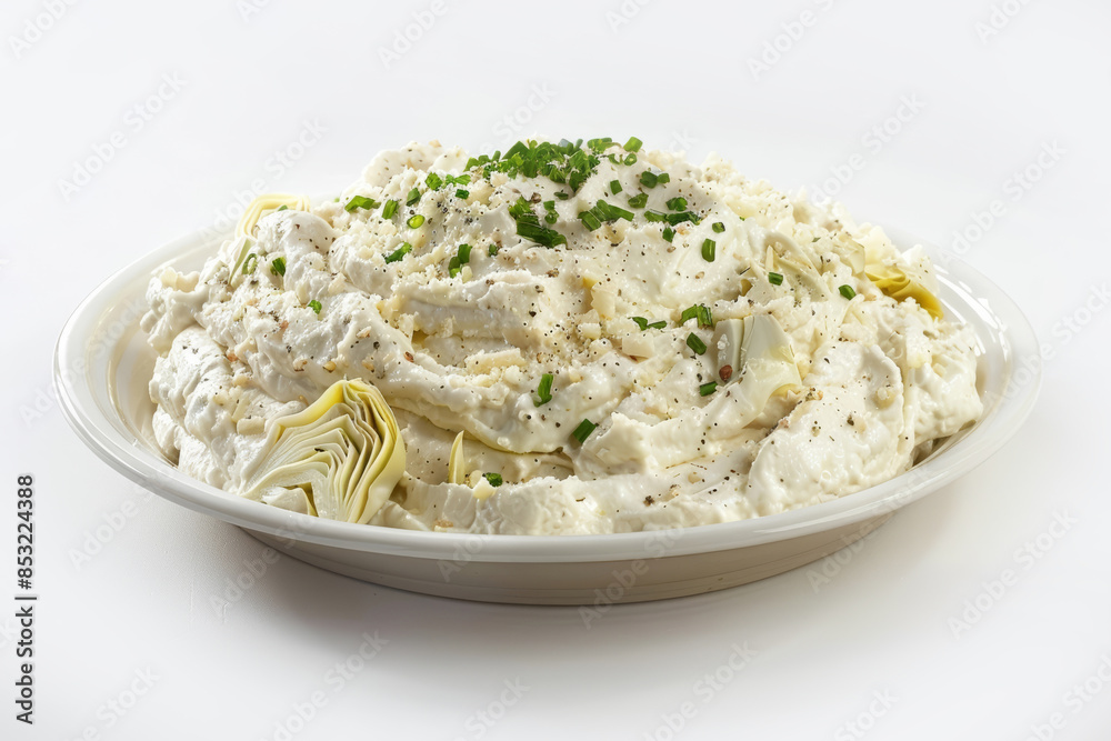 Velvety Whipped Cheese Spread with Freshly Chopped Garlic and Parmesan Velvety Whipped Cheese Spread with Freshly Chopped Garlic and Parmesan