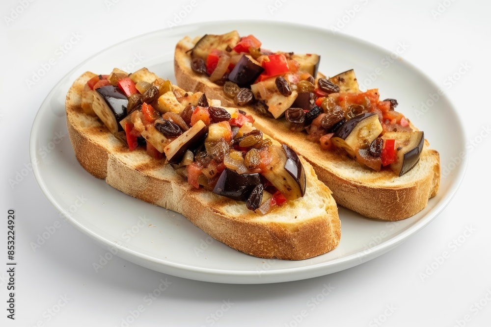 Heavenly Caponata Panini with Provolone and Sweet Red Bell Peppers Heavenly Caponata Panini with Provolone and Sweet Red Bell Peppers
