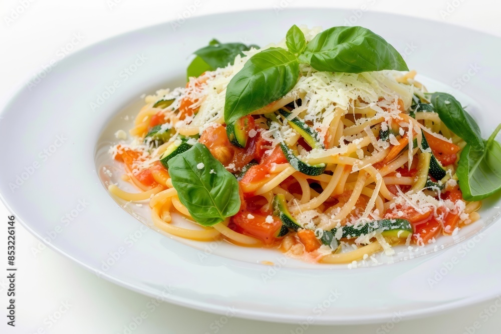 Tantalizing Capellini with Spicy Zucchini-Tomato Sauce and Parmesan Tantalizing Capellini with Spicy Zucchini-Tomato Sauce and Parmesan