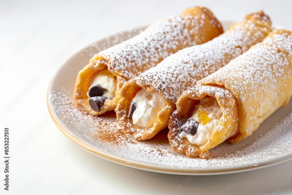Delightful Italian Cannoli with Sweet Ricotta Cheese
