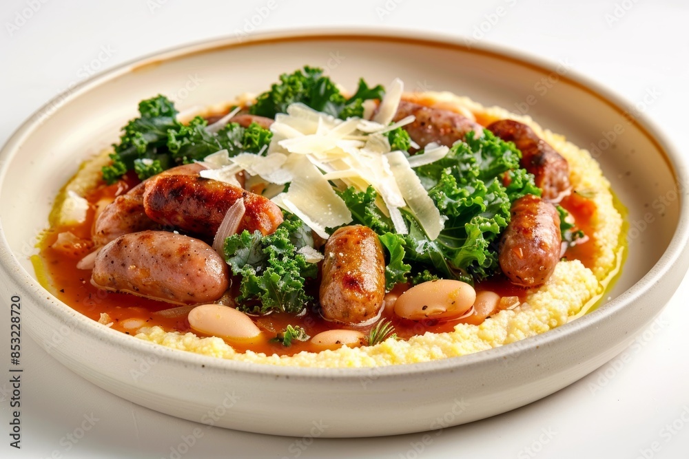 Mouthwatering Italian Sausage and Bean Stew with Creamy Polenta Mouthwatering Italian Sausage and Bean Stew with Creamy Polenta