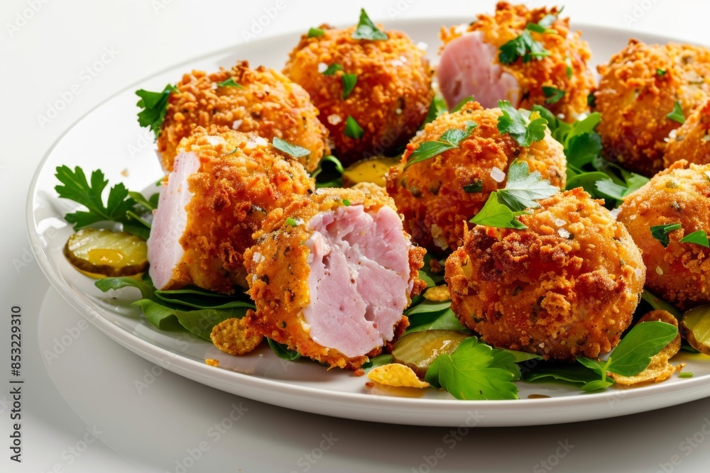 Tasty Canned Ham Bites with a Visually Stunning Presentation Tasty Canned Ham Bites with a Visually Stunning Presentation