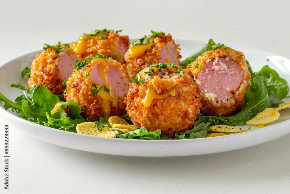 Irresistible Crunch: Canned Ham Bites Coated in Saltine Crackers and Potato Chips Irresistible Crunch: Canned Ham Bites Coated in Saltine Crackers and Potato Chips