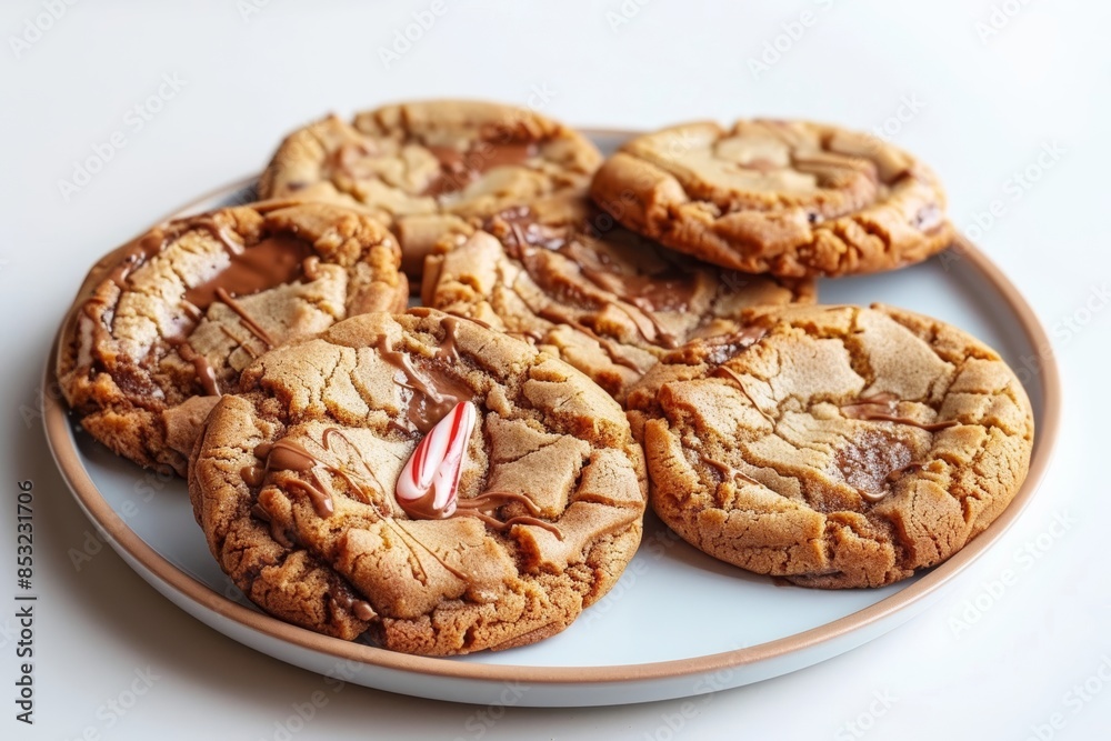 Irresistible Candy Cane Cookies with a Touch of Chocolate