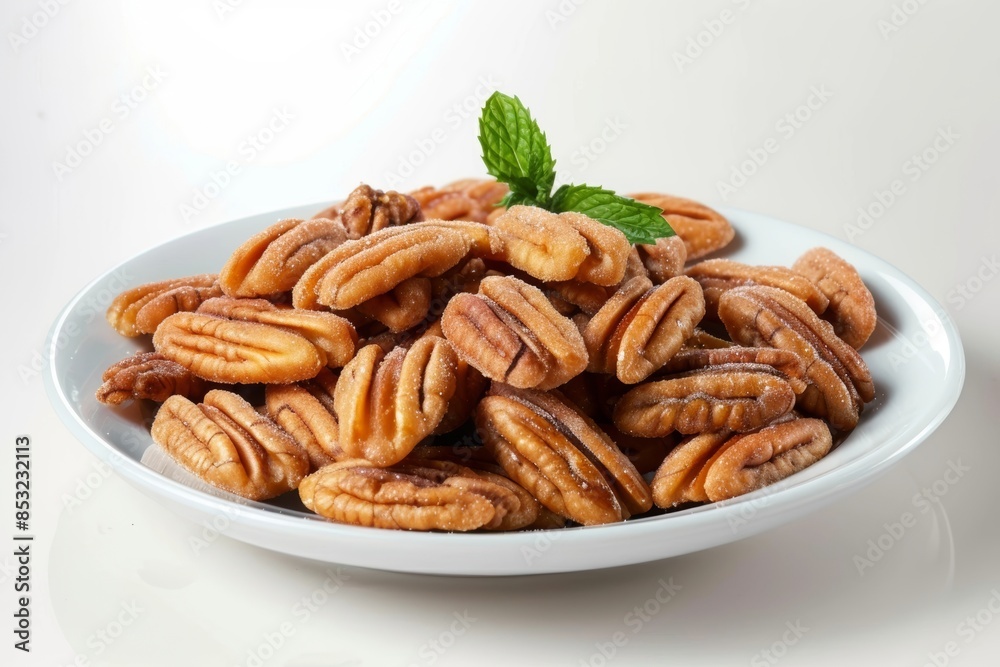 Delectable Candied Pecans with a Touch of Mint Delectable Candied Pecans with a Touch of Mint