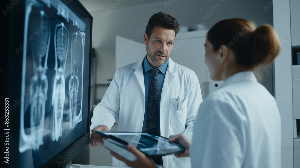 Doctors looking x-ray Doctors looking x-ray