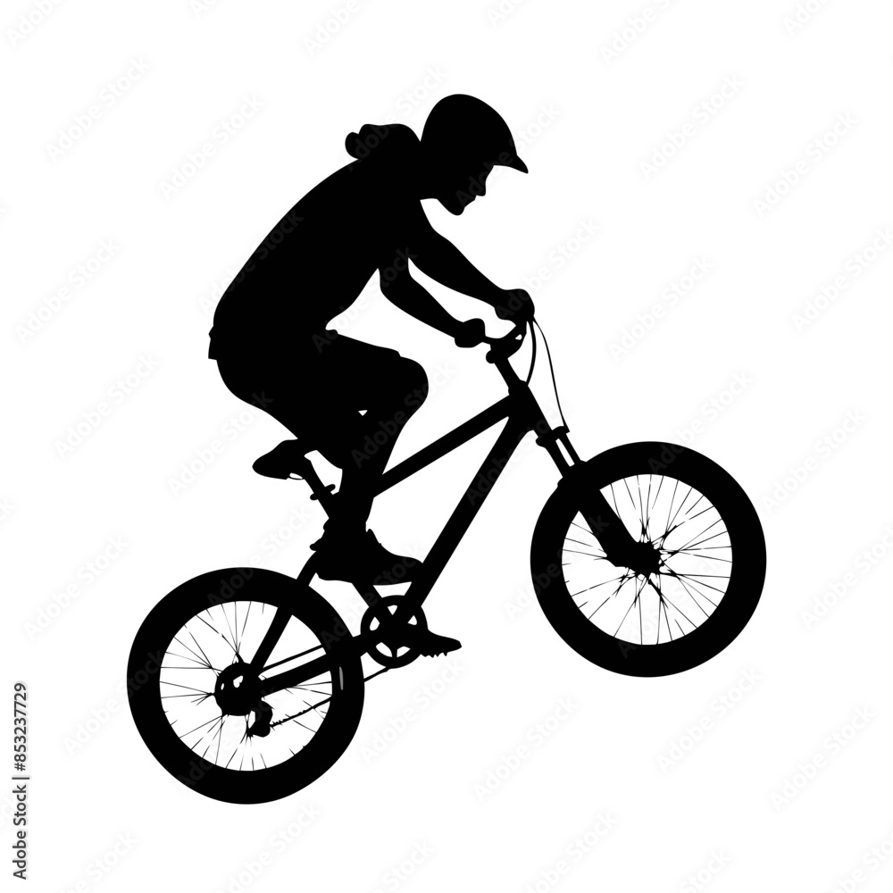 Obraz premium bmx silhouette